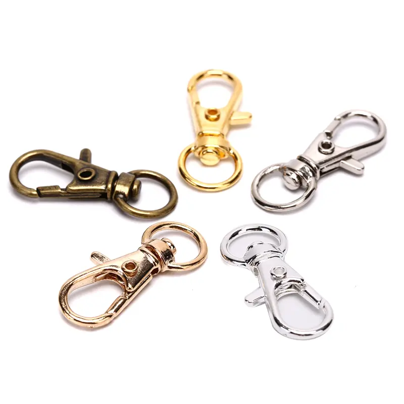 10pc Swivel Clips Snap Lobster Clasp Hook Key Ring Hooks DIY  Findings