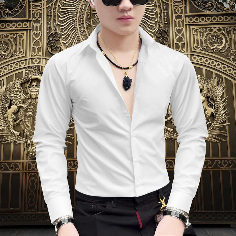 Product Introduction of Áo Sơ Mi Nam 2 Màu Đen Trắng Lãng Tử Siêu Đẹp - Menswear 20
