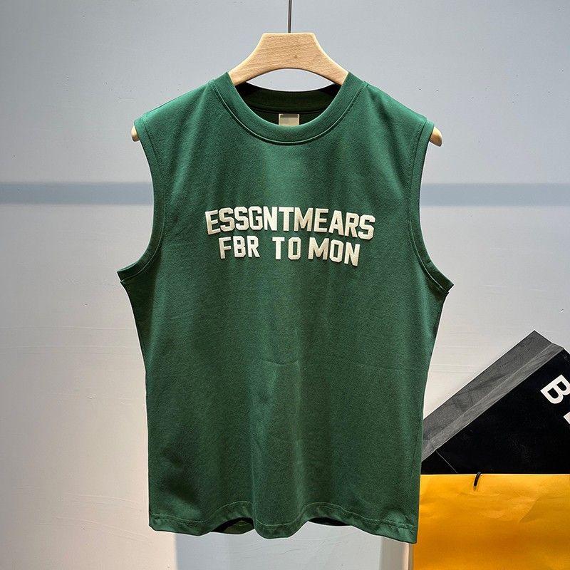 Men's Clothing Men's Sports Fitness Vest Men's Summer Internet Celebrity Sleeveless T-Shirt Men's New American Style Printed Fashion Tank Top 6