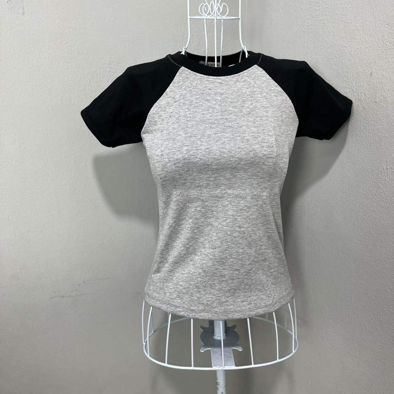 Áo raglan thun gân baby tee ( mẫu mới tay dài ) 6