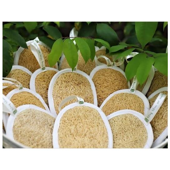 Bông tắm xơ mướp Sinh Dược tự nhiên, xơ mướp tẩy tế bào chết mát xa cơ thể - HUNOXA 2