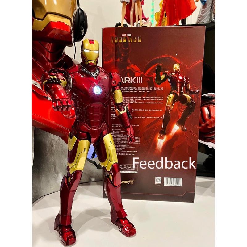 Mô hình Iron Man Mk3 - 36cm ZD Toys chính hãng tỉ lệ 1:5 có đèn