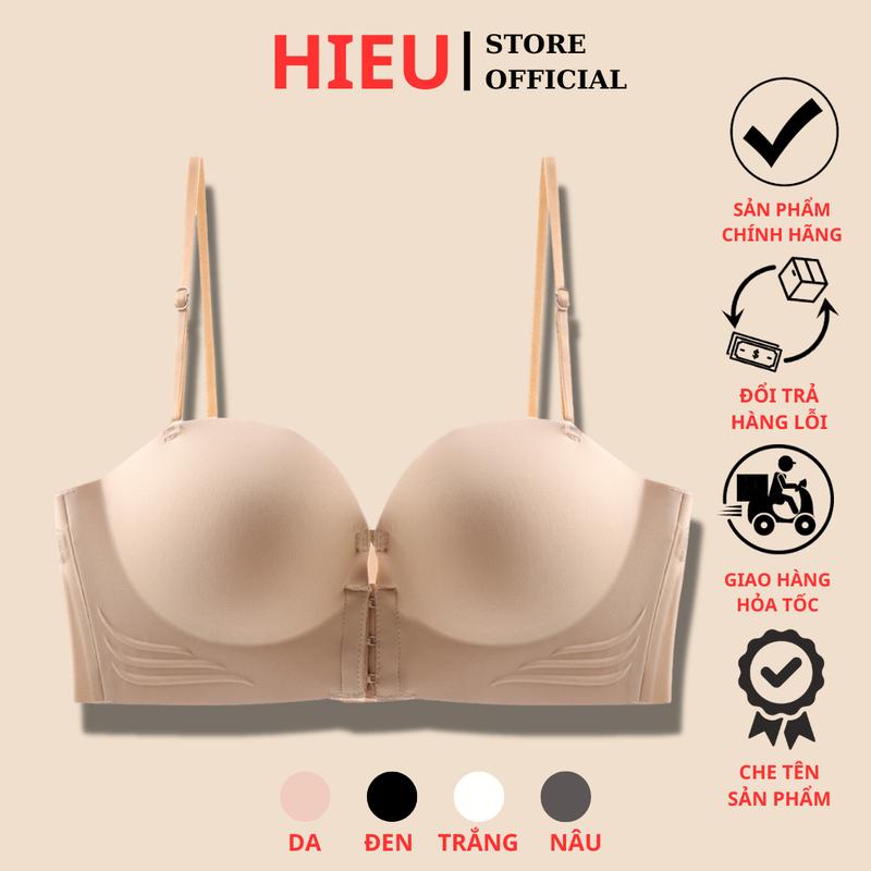 Áo Ngực Su Không Dây Cài Trước Đệm 5cm Siêu Nâng Bản To Che Mỡ Thừa [Kèm Dây Vai] - 946