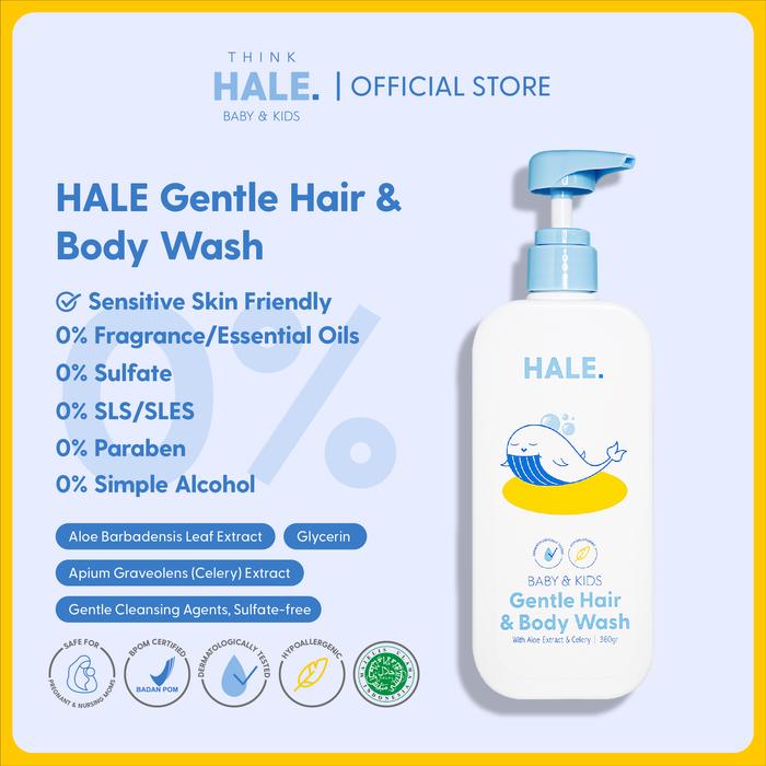 Gambar HALE Baby & Kids Gentle Hair & Body Wash dari Hale.id Kota Bekasi Tokopedia