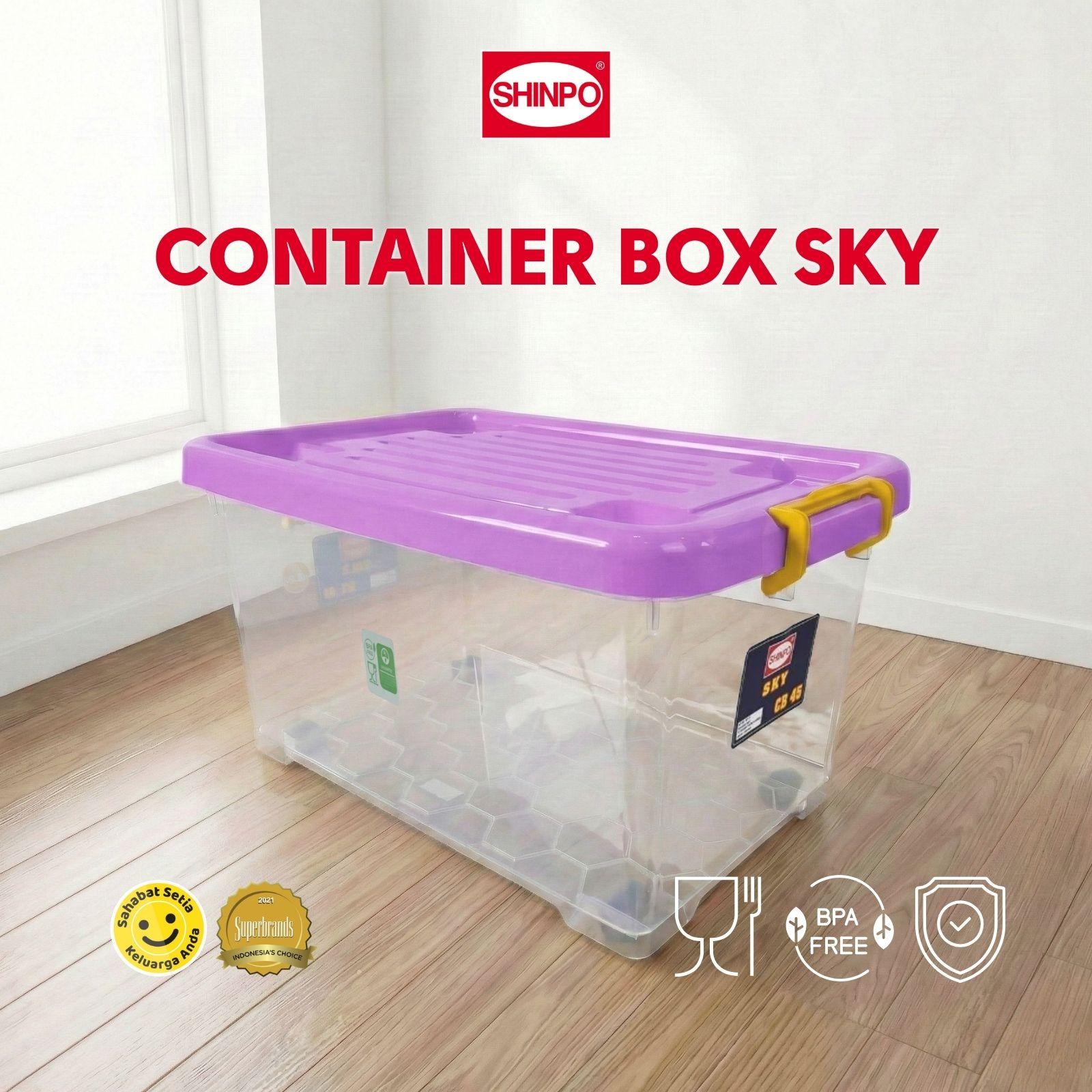 SHINPO Kontainer Plastik Dengan Roda Sky Container Box Kotak ...