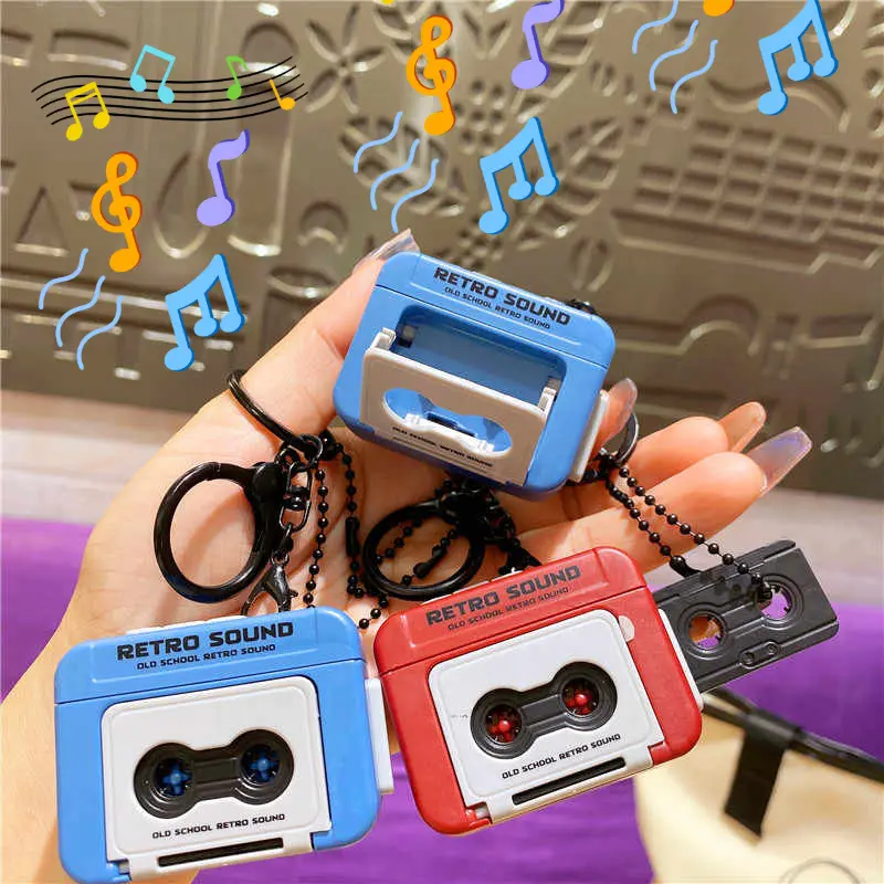 Máy ghi băng Mini Cổ Điển Phong Cách Cổ Điển Móc Chìa Khóa Âm Nhạc, Máy Phát Nhạc Mini, Móc Khóa Kỷ Niệm, Thích Hợp Cho Cặp Đôi Và Bạn Bè, Quà Tặng Năm Mới 0