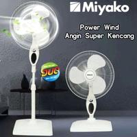 Gambar Miyako KAS-16 KPW Power Wind 16 Inch – Stand Fan & Desk Fan DUO Function, Crystal Blade, Angin Super Kuat 12.6 Meter, Motor Tembaga 100%, 3 Speed, Piano Button, Thermofuse, SNI & SHE Hemat Energi dari Ratu dapur_NEW Kota Bekasi 1 Tokopedia