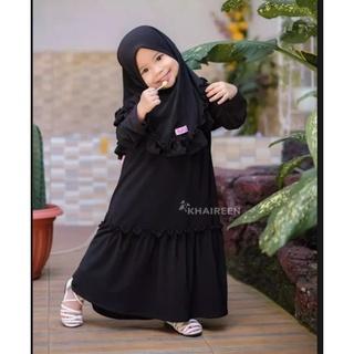 Product Introduction of TERBARU GAMIS POLOS ANAK SET HIJAB/GAMIS SYARI ANAK TANGGUNG 2025/GAMIS ANAK YUMNA/GAMIS ANAK PEREMPUAN 1-10TAHUN BAHAN ADEM KATUN CRINGKEL Muslim Dress Biru Hitam Maroon Merah Putih Ruffle Variasi Baju Navy Lebaran Panjang 0