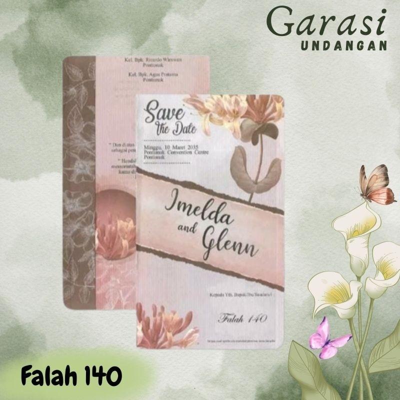Undangan Pernikahan PROMO Terbatas  FALAH 140   | Paket Leng Elegan Modern Paket Lengkap 100 PCS Gratis Label & Plastik - JanjiKita | Default