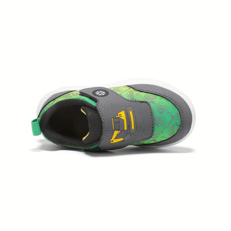 2025 New Youngsters Skate Shoes - Low-Top Sneakers with Closure, Breathable Fabric Upper & MD Sole, All-Season Comfort for Boys & Girls, Random Pattern Design, Kid Shoes 7