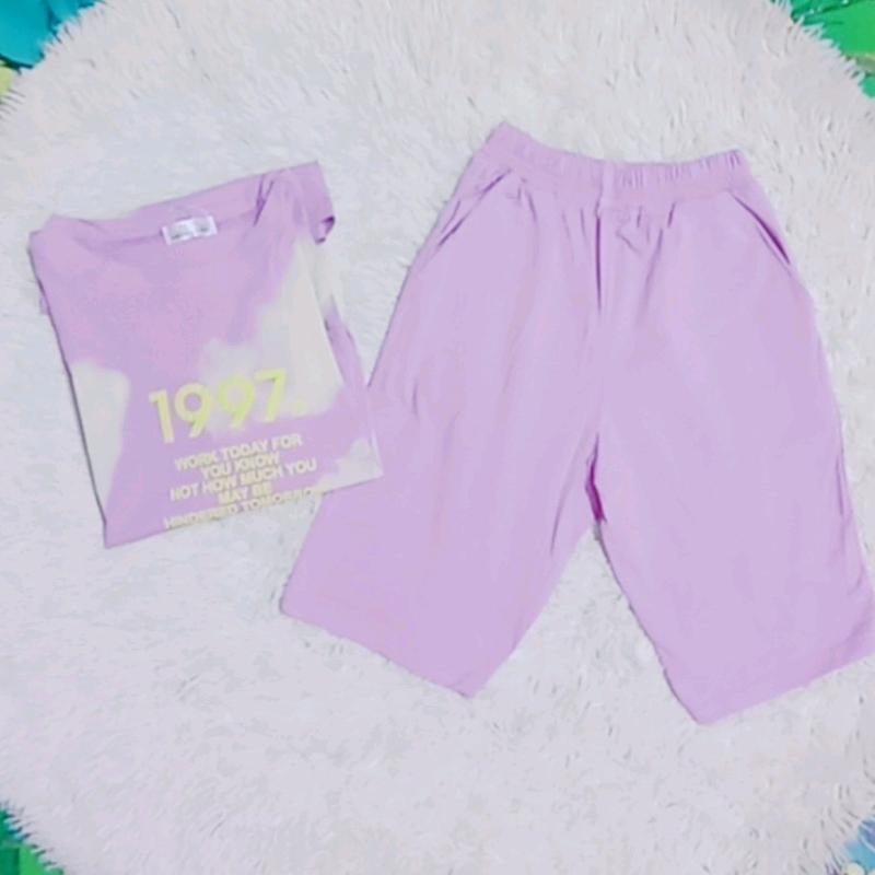 Sét Bộ Cotton 4 Màu, Sét Cotton Loang Cổ Tròn Cotton Nữ 1