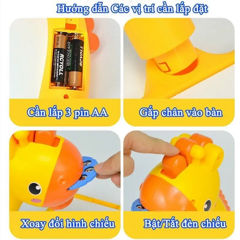 Bộ đồ chơi bảng vẽ thông minh TABY Toys với đèn hưu chiếu sáng cho bé - Đồ Chơi 3