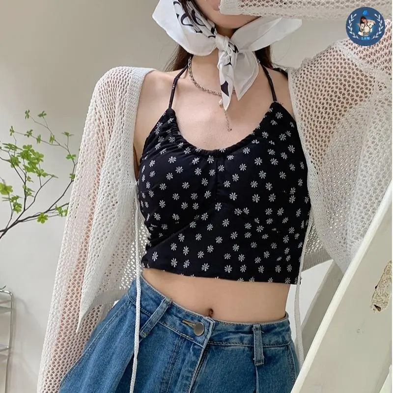 💥[A024] Áo mặc trong YẾM HOA không đệm dáng CROPTOP nữ - L2M ( Nữ Women Nhung ) 【 hoa hồng 】