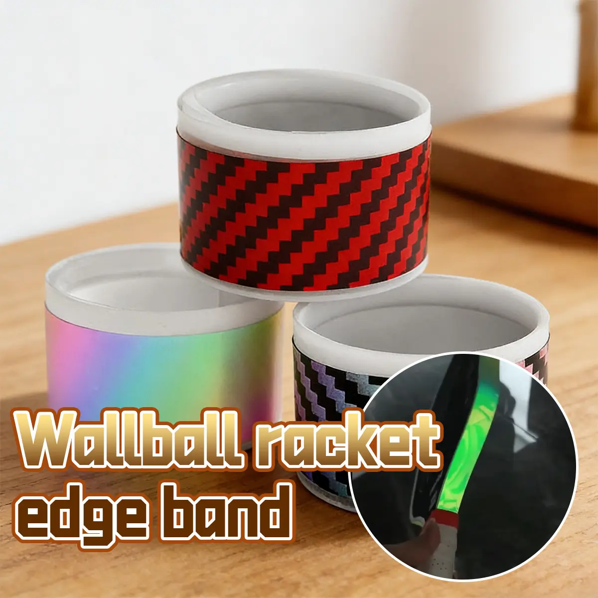 Carbon Textured Pickleball Racket Edge Guard Protector Tape PPF TPU ...