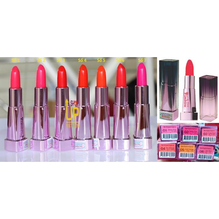 Son môi cao cấp Embisu Glow Lip Tint dưỡng môi, giữ ẩm dành cho phái đẹp  Mỹ Phẩm Cosmetic Trang Điểm Nữ Women
