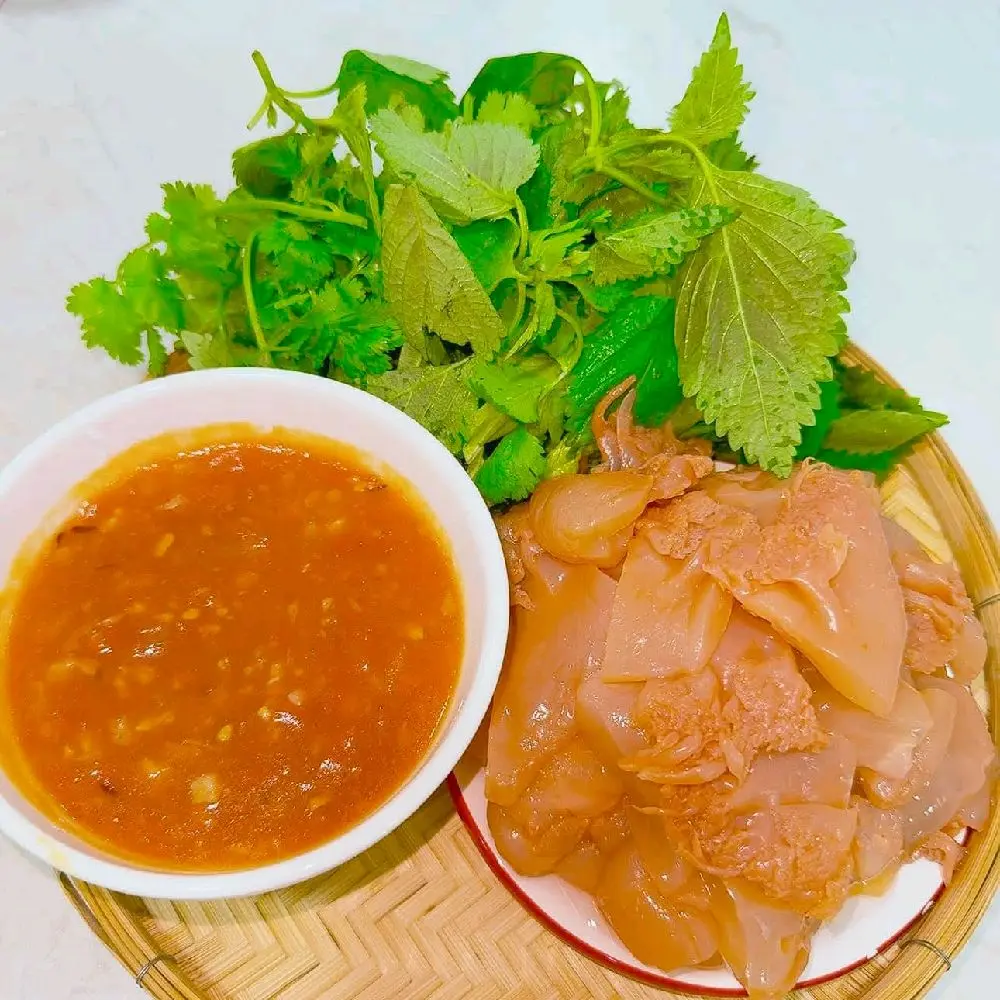 2kg  chân sứa (sứa trắng)muối sú vẹt thái bình(tặng kèm mắm tôm)