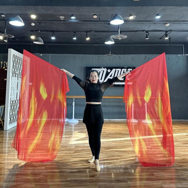Product Introduction of toyour New with Telescopic Sticks Belly Dance Accessories Props Multicolor Scalable Rods Semi-circular Flags Portable Lightweight Dance Props Dance Party 17