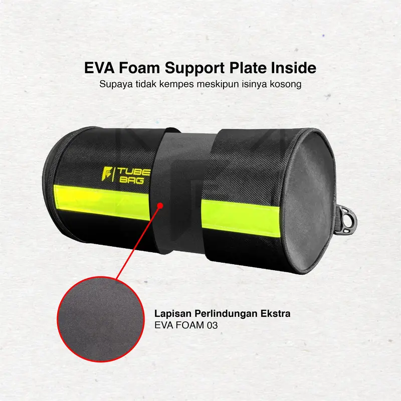 Tabung Tas Jas Hujan (Besar) Jok Bracket/Behel untuk Motor Tube-bag by FUNCOVER 3
