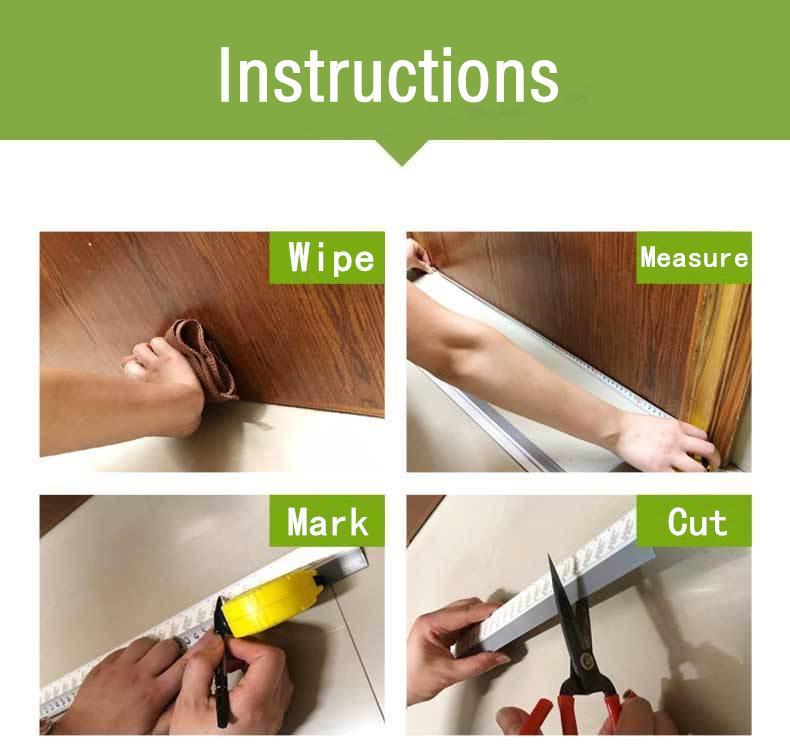 Product Introduction of door bottom seal gap stopper strip soundproof windproof woodSelf-adhesive Door Bottom Seal Strip Dus Under Door Sweep Door Draft Stopper,Self Adhesive Strong Under Door Silicone Weather Stripping Weatherproof Door Bottom Seal Strip 18
