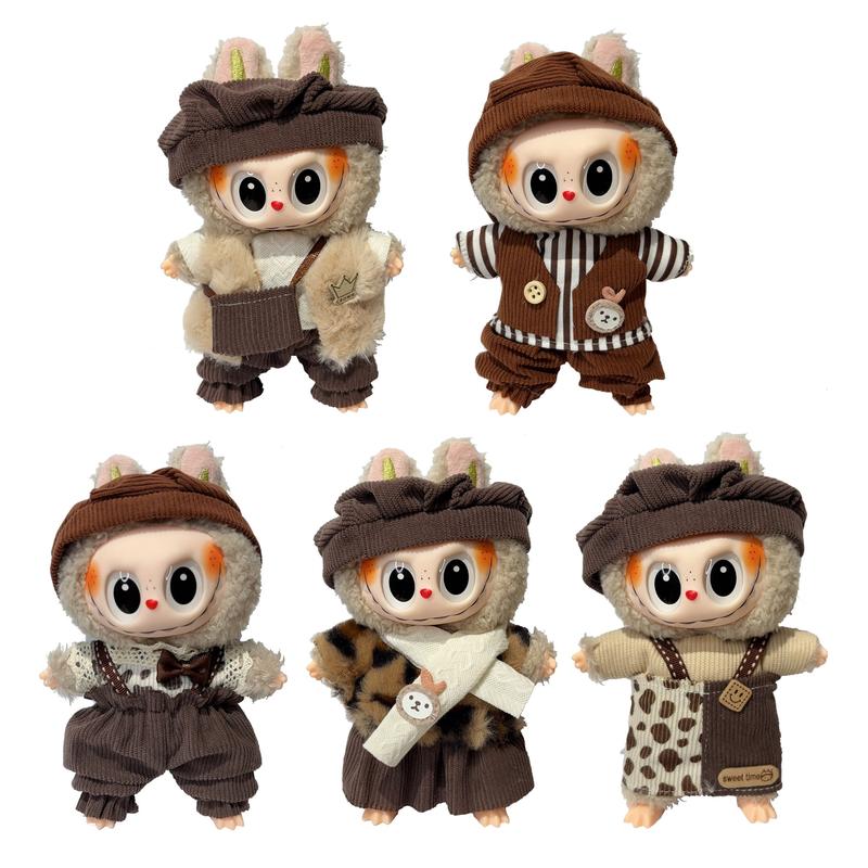 Product Introduction of New original Rabubu pendant doll clothes Labubu dolls wearable dress-up doll toys clothes set 19