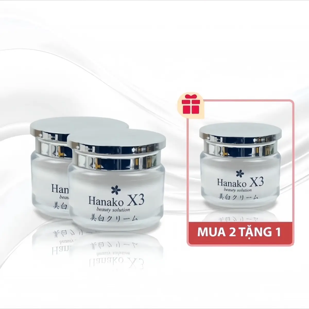 [ Mua 2 Tặng 1 ] Kem Dưỡng Trắng Da Hanako x3 Nhật Bản Hũ 12g