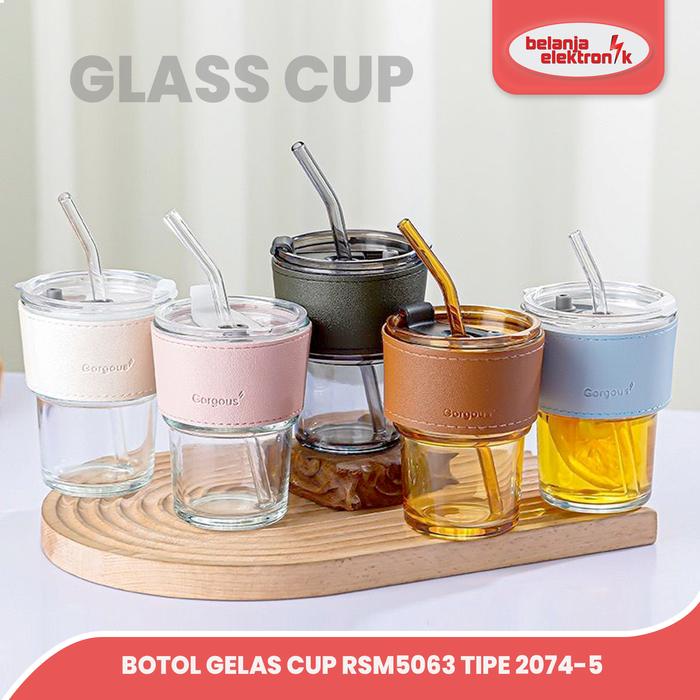 Gambar GELAS ESTETIK GORGOUS TUMBLER CUP AESTHETIC SOUVENIR GELAS MINUM KACA FREE SEDOTAN RSM5063 dari Belanja Elektronik Kota Administrasi Jakarta Barat Tokopedia