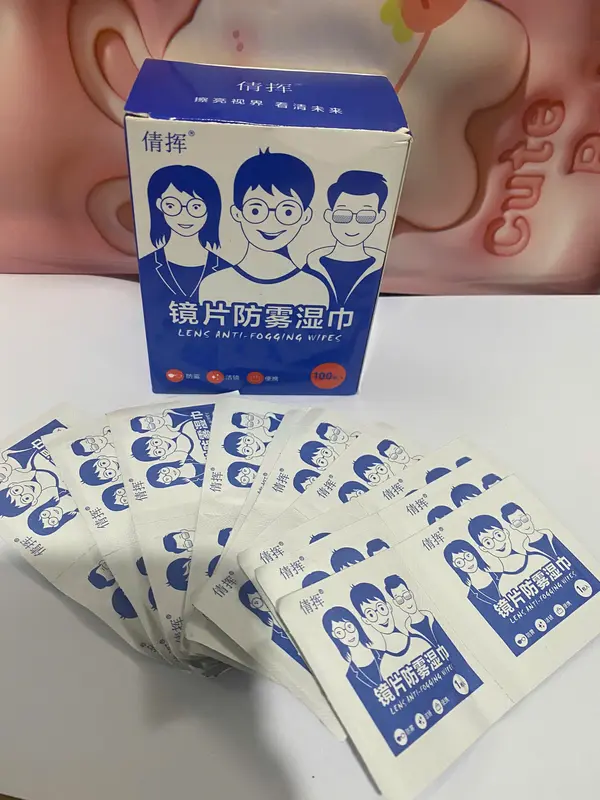 COMBO 03 HỘP Khăn lau kính Nano hộp 100 miếng khăn giấy chống bám hơi nước nl 0