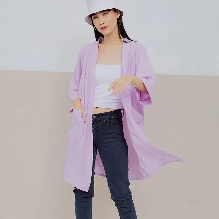 INDIE OUTER LILAC Bahan Maksmara PREMIUM ELEGANT fit lembut