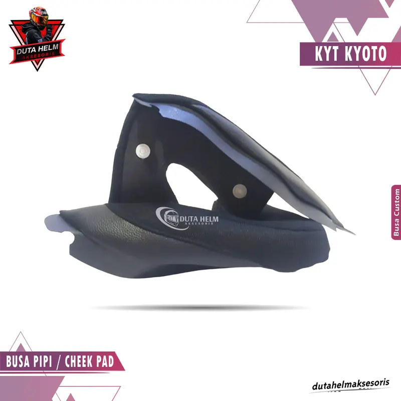 Busa Helm Kyt Kyoto S M L XL XXL Fullset Custom Helmet motorcycle helm kyt kyoto putih paket ganteng 3