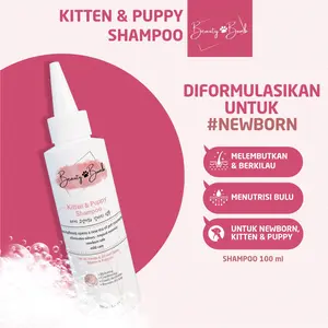 Beauty Bomb KITTEN & PUPPY Shampoo Anak Kucing Anjing Bulu Lebat Anti Jamur untuk Sampo Ampuh Kulit Sensitif Jamuran Kutu Kutuan Wangi Rontok Cat Dog Persia Pelebat Panjang Lebat Shampo Ba
