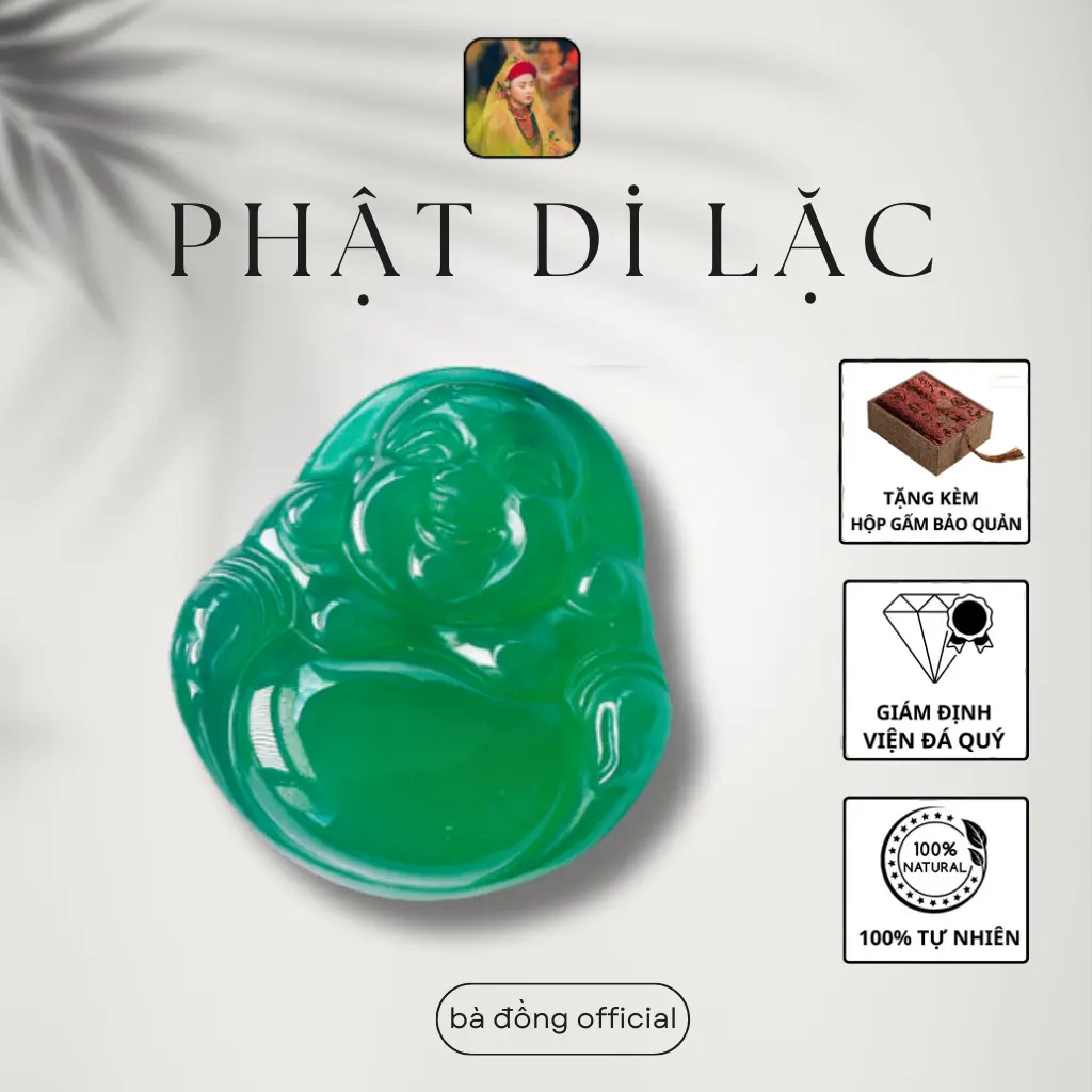 Vòng Cổ , Dây Chuyền Mặt Đá Mã Não Phật Di Lặc XANH LÁ Mệnh MỘC ,Tặng Dây Vải Kết Chế Tác Thiên Nhiên , An Toàn Sức Khỏe ,Thu Hút Tài Lộc ADELA GEMS