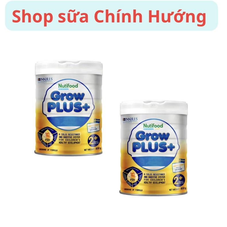 ( Combo 2 lon kèm quà ) Sữa công thức grow plus vàng sữa non 24h Nutifood Hộp 900g
