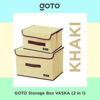 Gambar (Promo Special) Goto Vaska Storage Box 2 in 1 Kotak Organizer Penyimpanan Multifungsi - Light Green dari Goto Living Kota Tangerang 4 Tokopedia