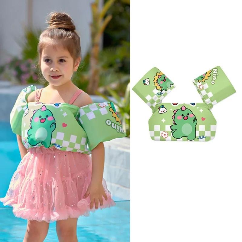 Product Introduction of Arm Sleeve Safety Vest Not Falling Off Child Float Arm Sleeve Adjustable Anti Rollover Child Buoyancy Vest Stable Cartoon Swimming Vest Beach 15