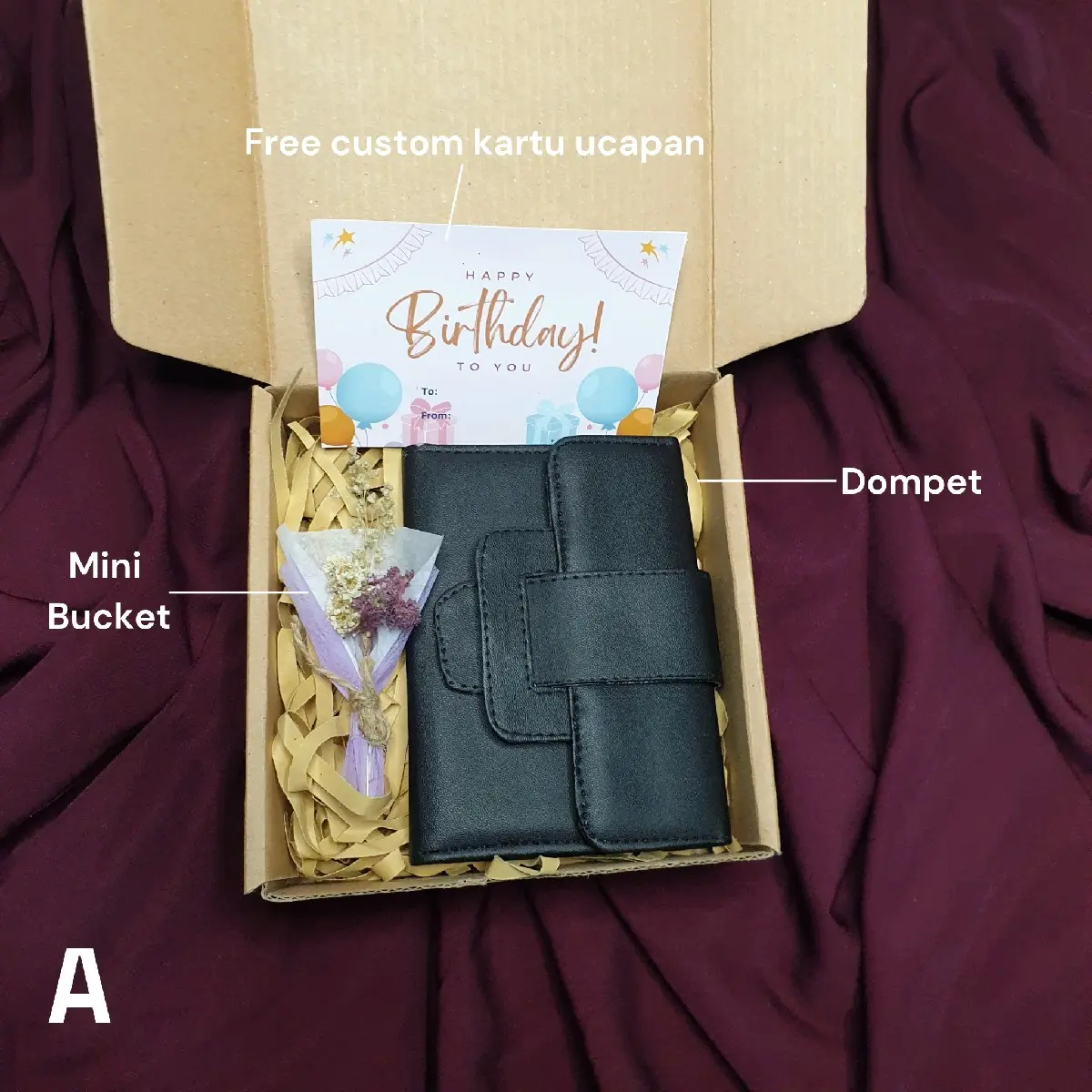 kado ulang tahun dompet crunchy hampers hadiah cewek Ulang tahun