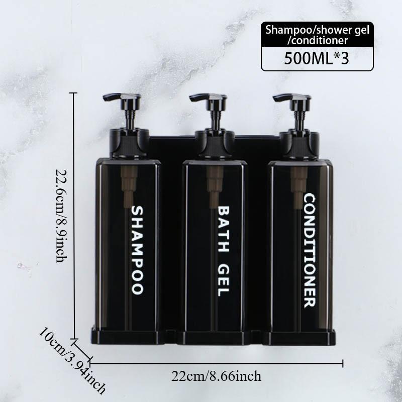 Product Introduction of Wall Mounted Soap Dispenser, 1 Count Punch-free Soap Liquid Pump, Shampoo Conditioner Shower Gel Dispenser for Bathroom Supplies 1
