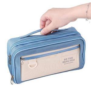 Hộp Đựng Bút Chì Mẹ-Bé Mẫu Mới Languo, Dành Cho Học Sinh Trung Học, Hộp Đựng Bút Chì Dung Tích Lớn Đơn Giản, Túi Đựng Văn Phòng Phẩm Hai Lớp Độc Đáo dongho  sieunhan