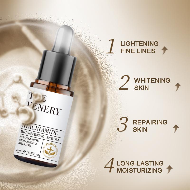The Fenery Niacinamide Brightening Serum 20ml Essence Aging Wajah. Mencerahkan Kusam Hitam Acid Memutihkan Hyaluronic Pembersihan Vitamin Perawatan Extract Memudarkan 2