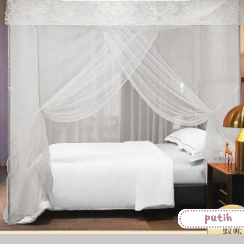 Kelambu Tidur Anti Nyamuk Polos Ukuran 120x200cm 6
