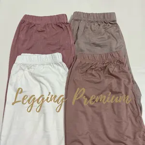 Legging basic bahan kaos rayon premium