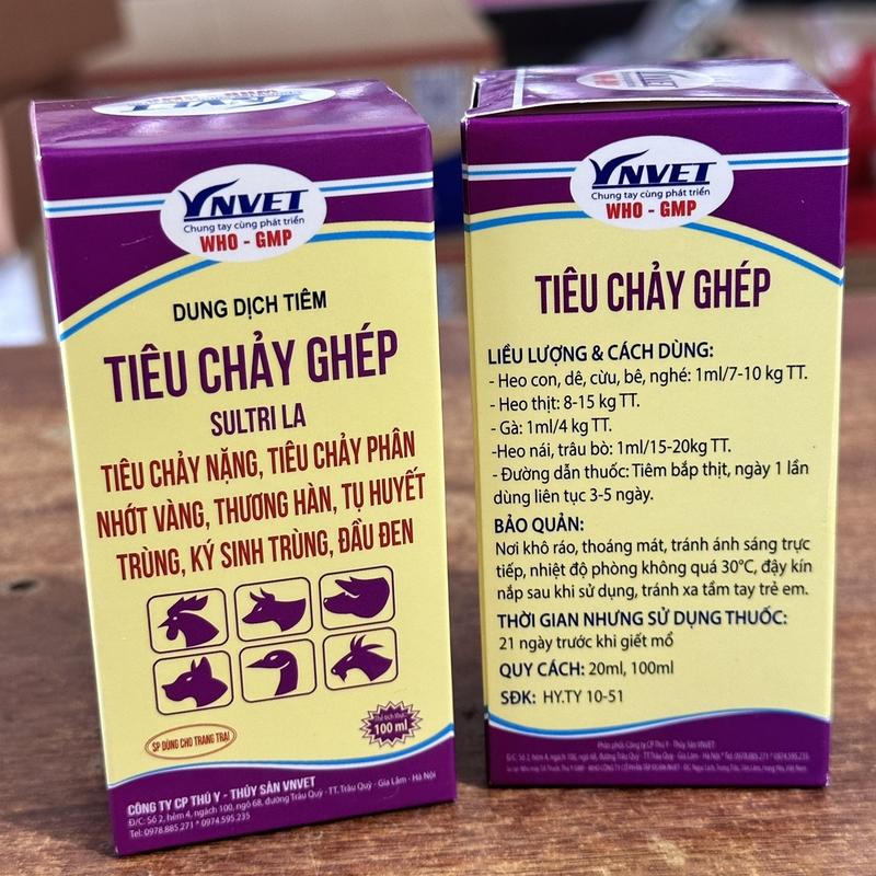 Product Introduction of Thuốc trị tiêu chảy nặng, phân nhớt vàng, thương hàn, tụ huyết trùng cho thú cưng - Sultri La của vnvet 2