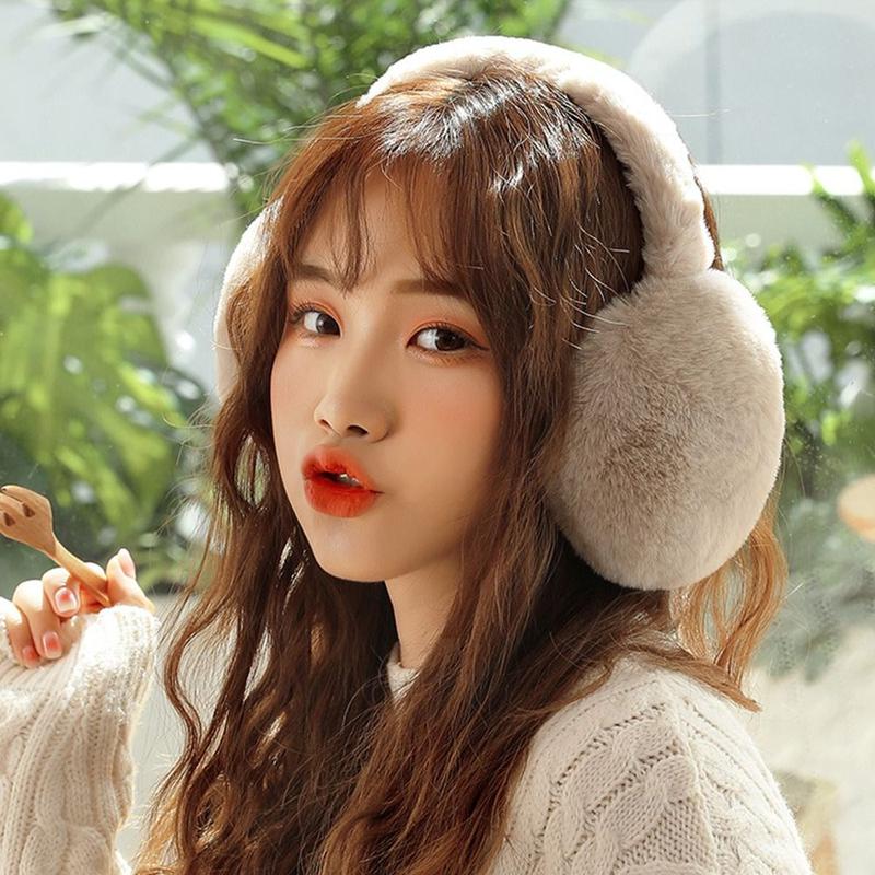 Product Introduction of Portable Ear Warmer Women Men Winter Warm Faux Fur Ear-Muffs Soft Plush Earmuffs Foldable Earflaps 19