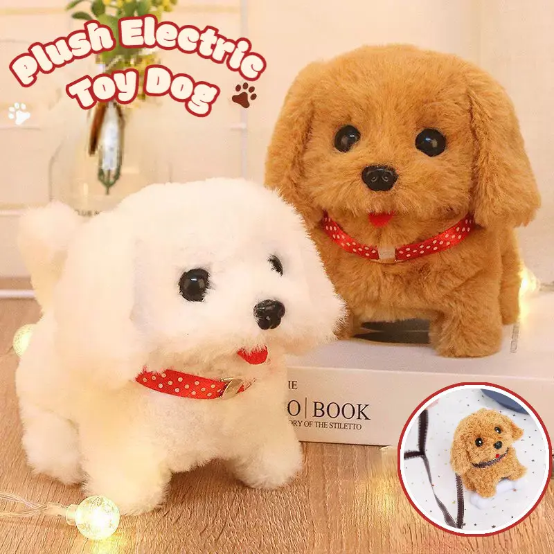 Electric Plush Toys for Gift Simulation Dog Tail Wagging Ass Shaking Toy Children's Pet Toyset