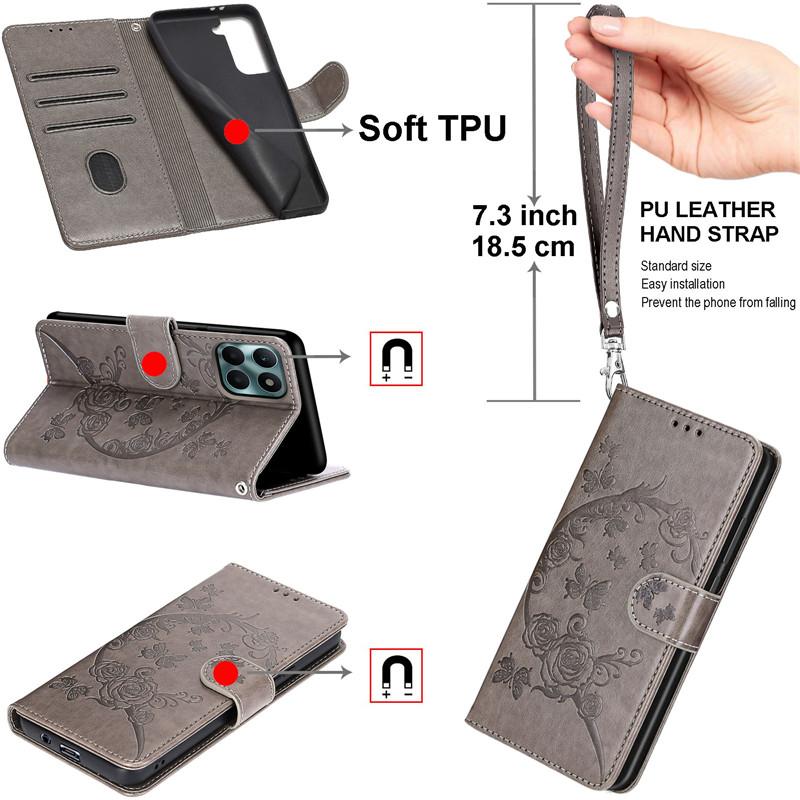 Product Introduction of Leather Case For Samsung Galaxy A24 4G Shockproof Cases Wallet Flip Cover For Sam  A14 4G A34 A54 5G A245F 3D Pattern Etui Coque 14