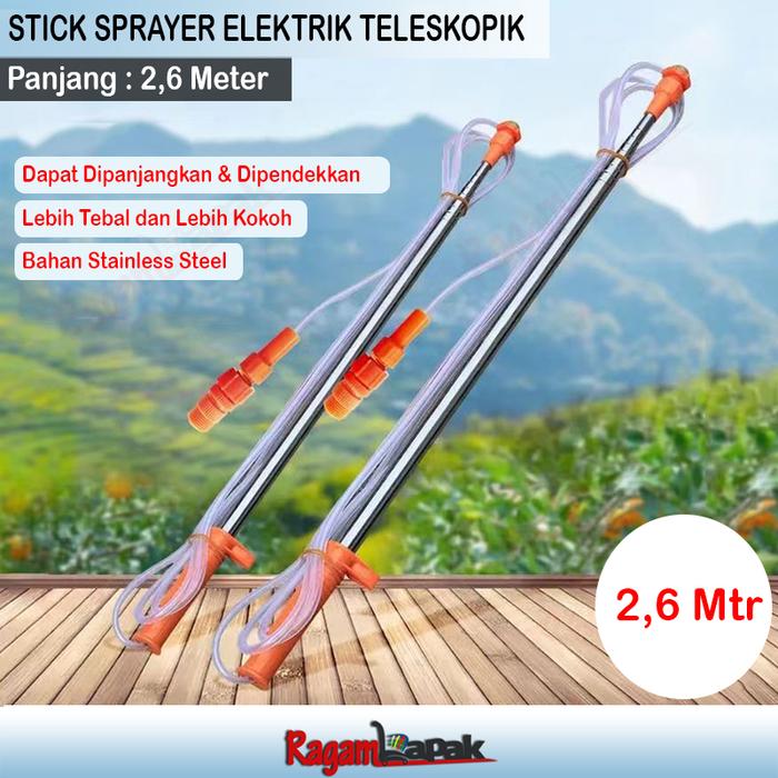 Gambar 2,6 Mtr Stick Sprayer Teleskopik / Stik Telescopic 2,6M Sprayer Elektrik Panjang 260cm - Warna dari Ragam Lapak Kab. Bekasi Tokopedia