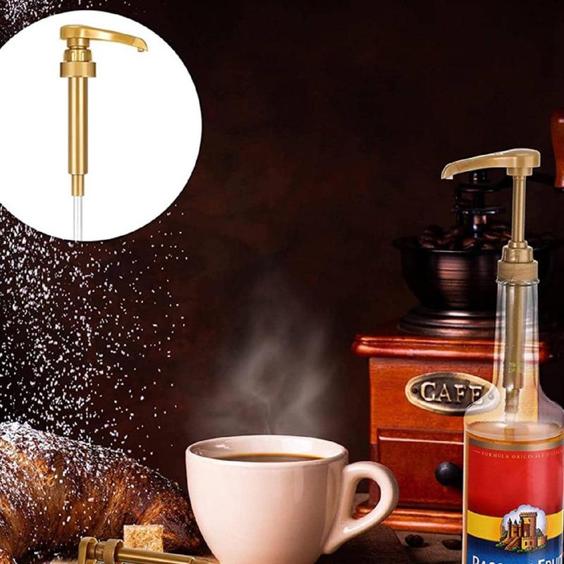 Syrup Pump Head, 1 Count Hand-pressed Design Syrup Dispenser Pump, Kitchen Durable Plastic Syrup Bottle Pump 8