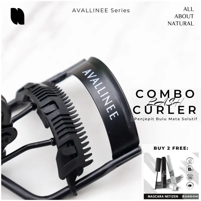 COMBO LASH CURLER BLACK - Avallinee Series 0