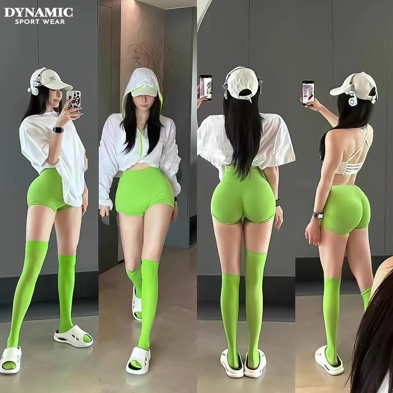 [14 MÀU] Quần đùi cạp cao tập Gym, Yoga, Zumba, Aerobic, PickleBall Chạy bộ nữ Helios 8
