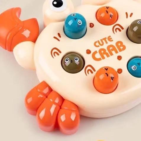 Đồ chơi vận động đập búa hình con cua cho bé 4