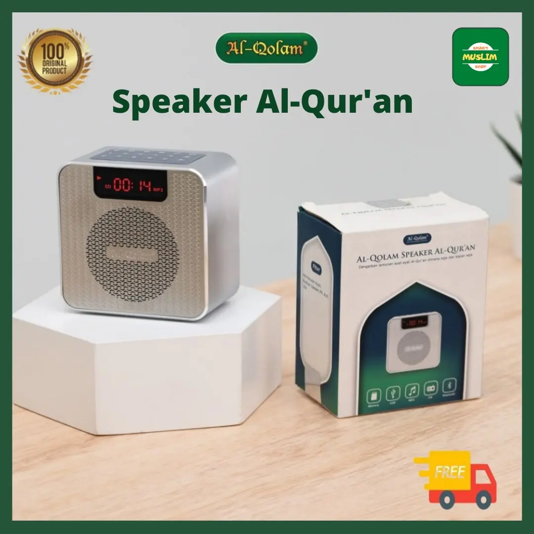Speaker Murottal Qur'an Al Qolam Original Bergaransi Speker Spiker Bluetooth